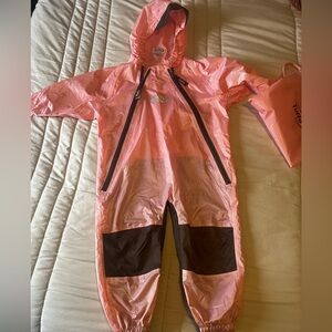 Size 3t kids pink Tuffo Rainsuit